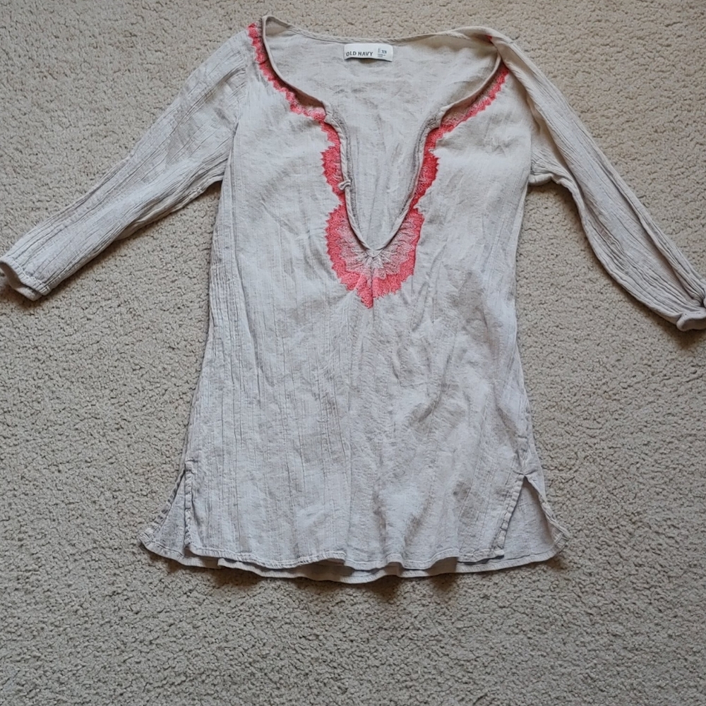 Sheer boho tunic